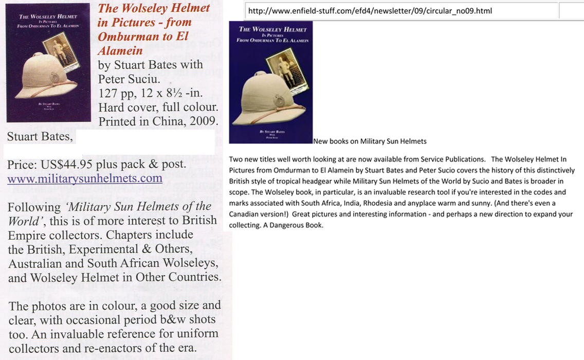 The Wolseley Helmet in Pictures from Omdurman to El Alamein Reference Book 