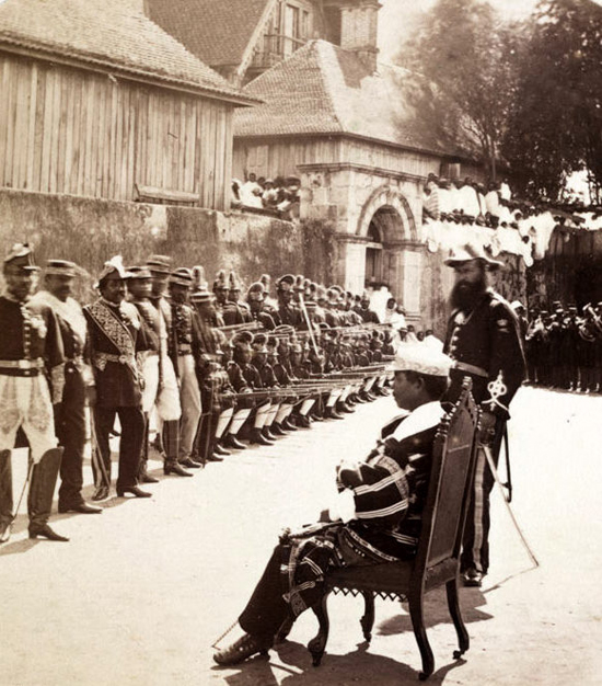 Prime_Minister_Rainilaiarivony_of_Madagascar_inspecting_troops