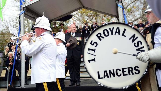 Lancer Band on parade